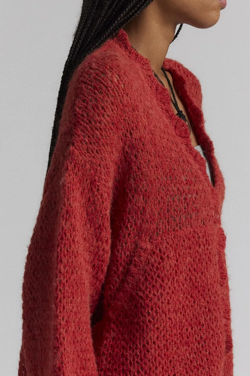 Women Lightweight Cardigan Sweater V Neck Lantern Sleeve Knit Tops Open Front Outerwear Coats with Pockets