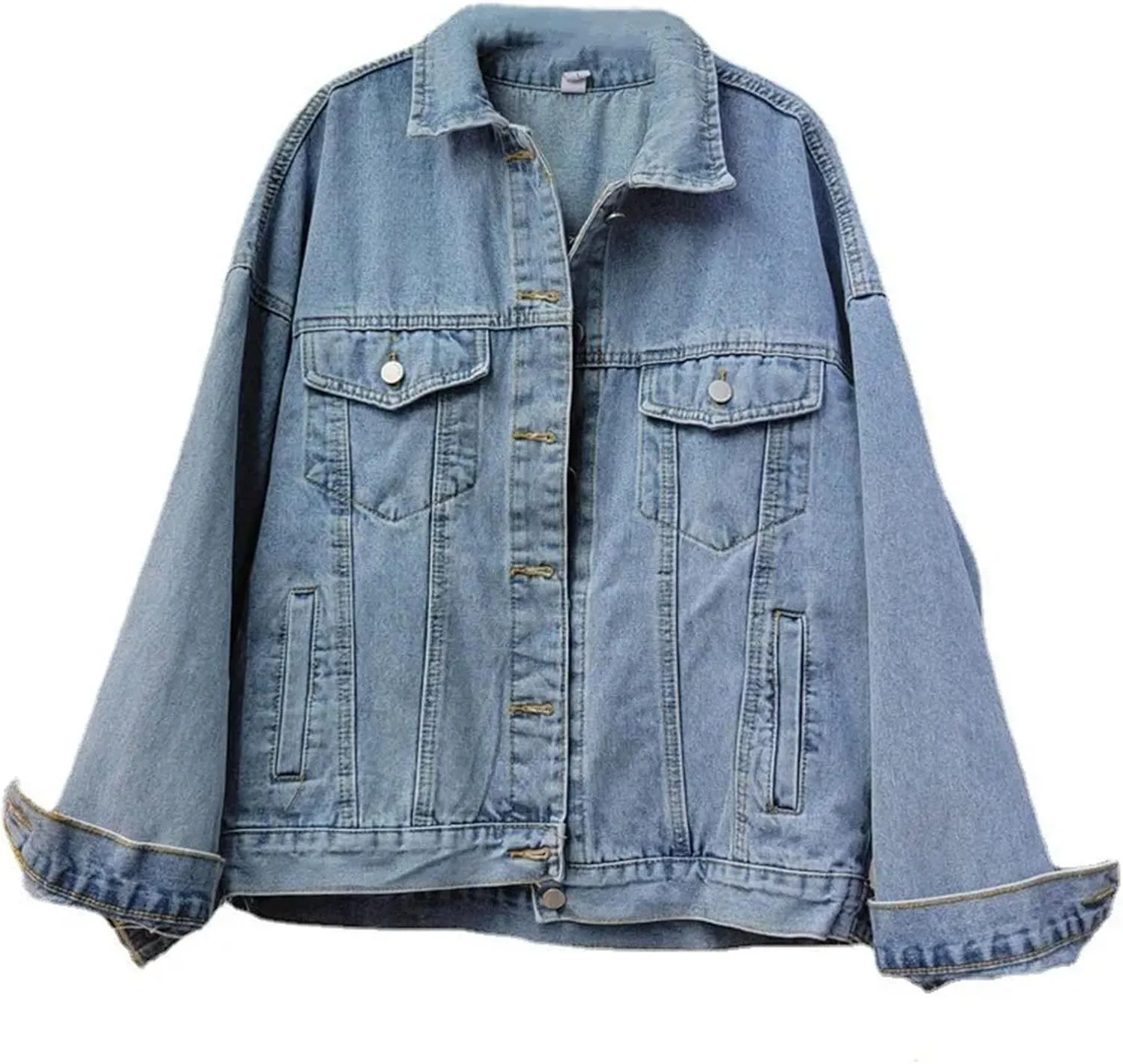 Women Tassels Coat Loose Diamonds Beaded Fringed Jeans Jacket Cardigan Tops