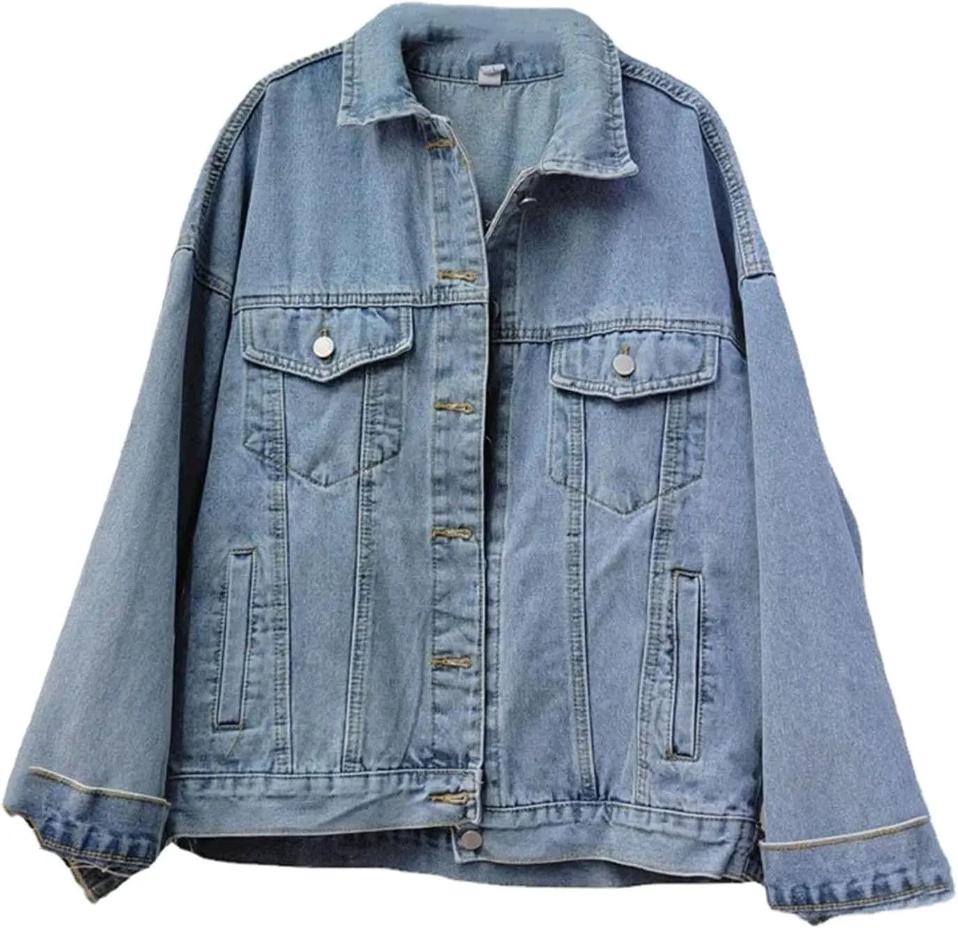 Women Tassels Coat Loose Diamonds Beaded Fringed Jeans Jacket Cardigan Tops