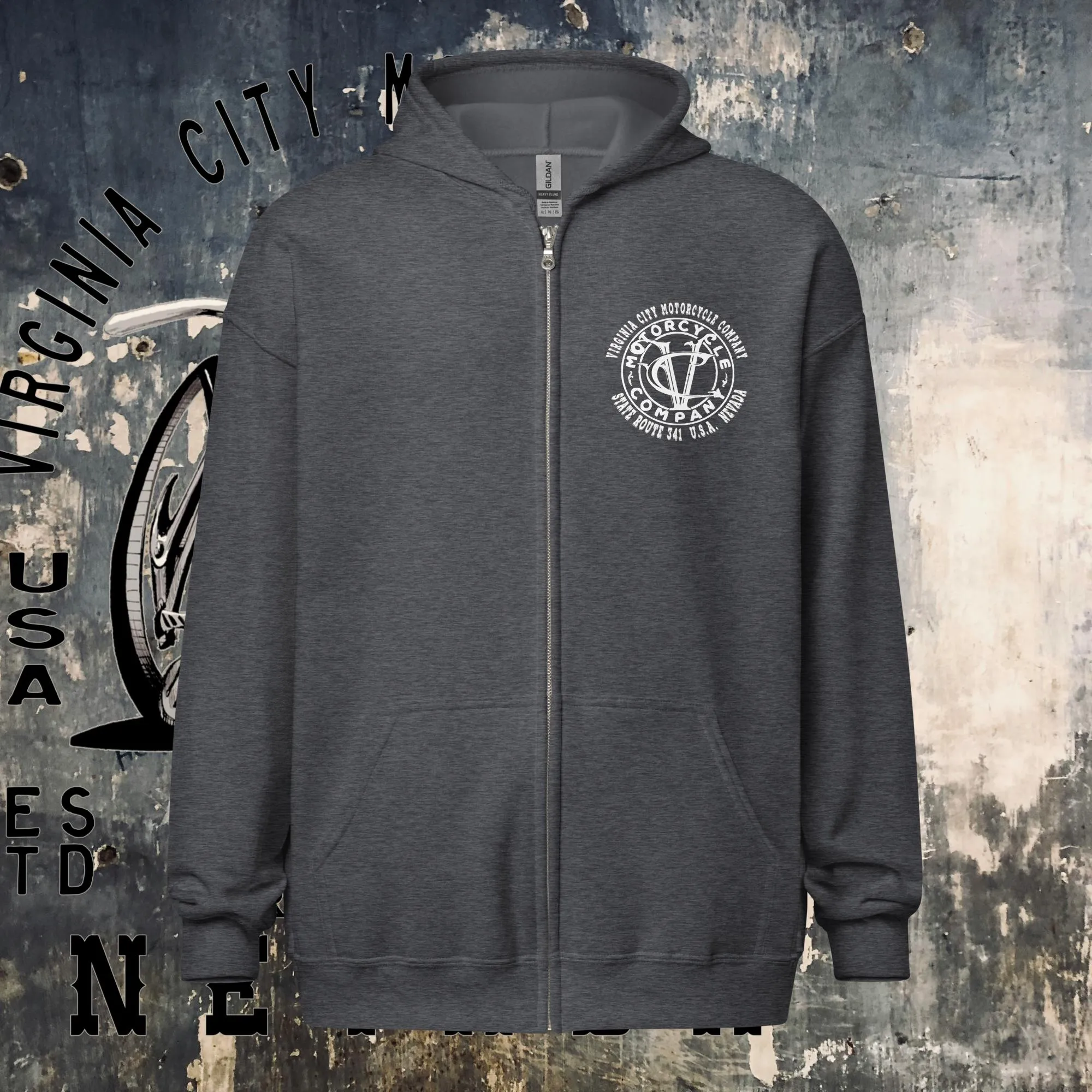 Women's heavyweight zip hoodie - I tell my evil where to fly